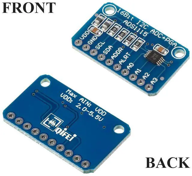Alt view image 6 of 7 - Weewooday 6 Pieces ADS1115 Analog-to-Digital Converter 16 Bit ADC 4 Channel Module Converter with Programmable Gain Amplifier ADC Converter Development Compatible with Arduino/Raspberry Pi