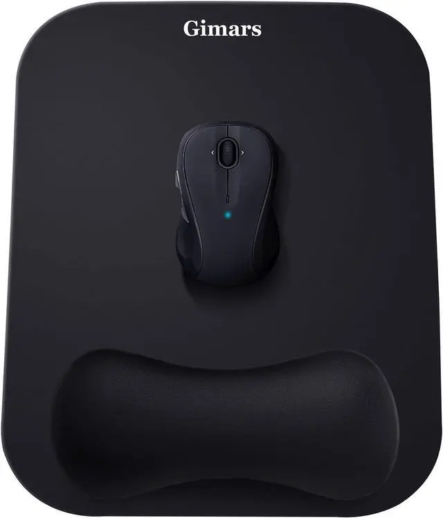 Main image of Mouse Pad with Wrist Rest Large Smooth Superfine Fibre Memory Foam Ergonomic Mouse Pad Comfortable Mousepad with Nonslip Base for Pain Relief Laptop Computer Gaming Office 11 x 8.26