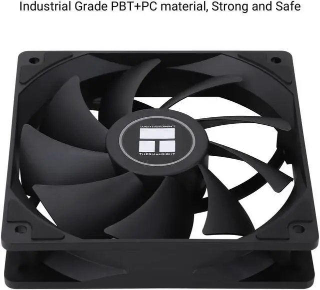 Alt view image 5 of 5 - T TL-C12C X3 CPU Fan 120mm Case Cooler Fan, 4pin PWM Silent Computer Fan with S-FDB Bearing Included, up to 1550RPM Cooling Fan3 Quantities