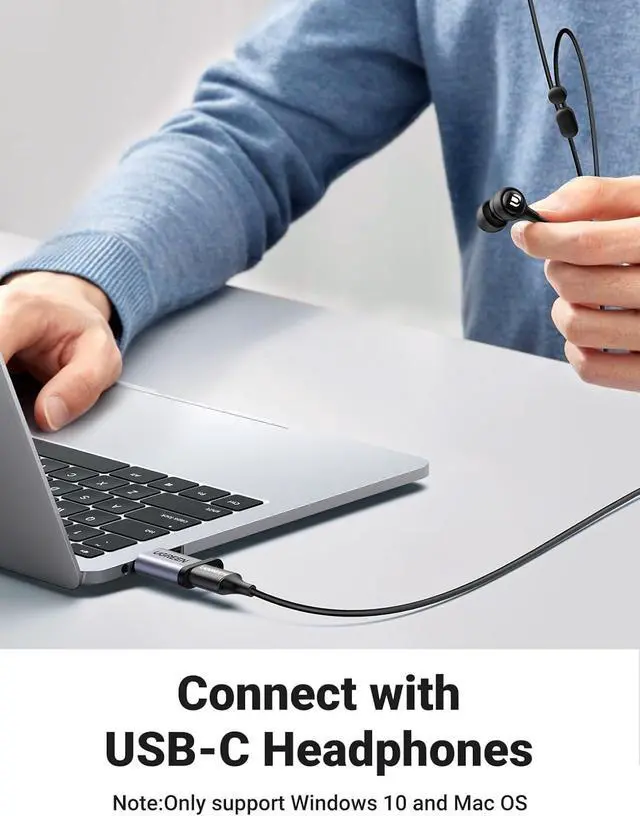 Alt view image 4 of 7 - 10Gbps USB C Female to USB Male Adapter 2 Pack Type C to USB A Charger Cable Converter Compatible with Apple Watch iPhone 15 14 13 AirPods 3 MacBook  Galaxy Note Google Pixel etc Gray