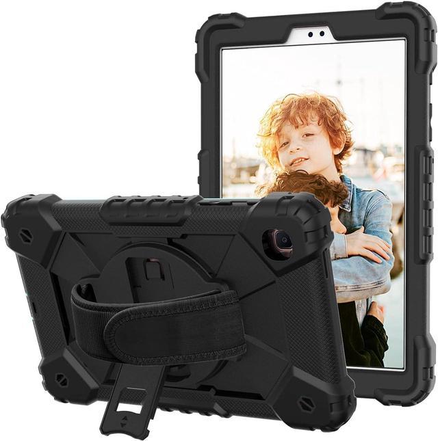 K Case for Galaxy Tab A7 Lite SM-T220/T225,Heavy Duty Rugged Drop Proof  Shockproof Cover Case with Stand Hand Strap Shoulder Strap for Samsung  Galaxy