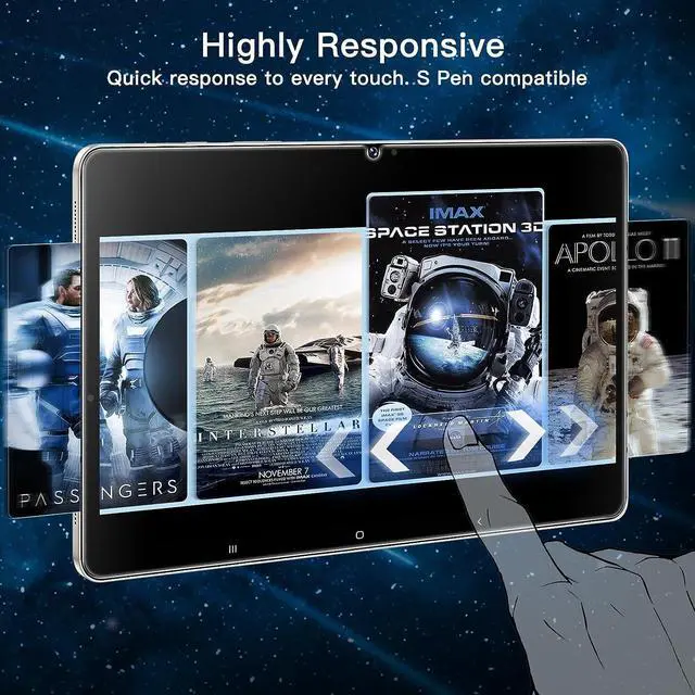 Alt view image 6 of 6 - Screen Protector for  Galaxy Tab S10 Plus 2024/Tab S9 Plus/Tab S9 FE Plus 2023 12.4-Inch with Easy Installation Frame Tempered Glass Film HD Clear 2-Pack