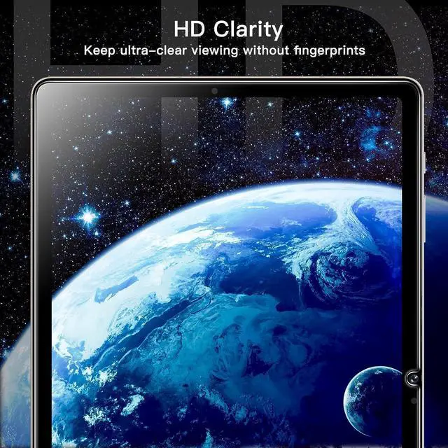 Alt view image 5 of 6 - Screen Protector for  Galaxy Tab S10 Plus 2024/Tab S9 Plus/Tab S9 FE Plus 2023 12.4-Inch with Easy Installation Frame Tempered Glass Film HD Clear 2-Pack