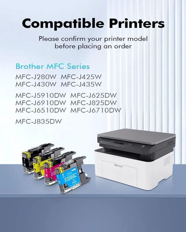 Alt view image 4 of 7 - INK4U Compatible LC75 Ink Cartridges Replacement  LC75 LC71 LC79 XL for MFC-J6510DW MFC-J6710DW MFC-J6910DW MFC-J280W MFC-J425W MFC-J430W Printer(5 Black,3 Cyan,3 Magenta,3 Yellow,14 Pack)
