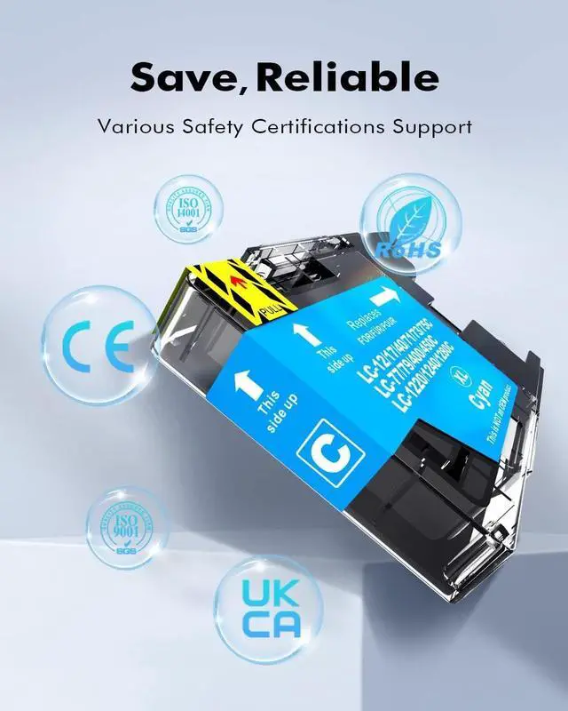 Alt view image 5 of 7 - INK4U Compatible LC75 Ink Cartridges Replacement  LC75 LC71 LC79 XL for MFC-J6510DW MFC-J6710DW MFC-J6910DW MFC-J280W MFC-J425W MFC-J430W Printer(5 Black,3 Cyan,3 Magenta,3 Yellow,14 Pack)
