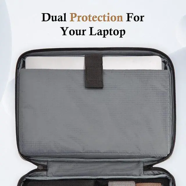 Alt view image 2 of 7 - Laptop Sleeve Case 15.6 17.3 14 13.3 12.3 inch TSA Laptop Sleeve Computer Carrying Bag