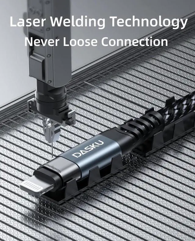 Alt view image 6 of 7 - USB C to Lightning Cable 6FT 2Pack iPhone Charger Fast Charging Nylon Braided Long [Apple MFi Certified] Type C iPhone Charging Cord Compatible with iPhone 14/13/12/11/Pro/MAX/X/8/7/iPad and More