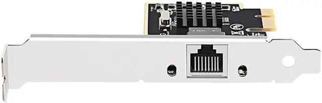 Alt view image 4 of 7 - 2.5GBase-T PCIe Network Adapter with 1 Port 2500/1000/100Mbps PCI Express Gigabit Ethernet Card RJ45 LAN Controller Support Windows Server/Windows/Linux RTL8152 Chipset Standard and Low-Profile Bracke