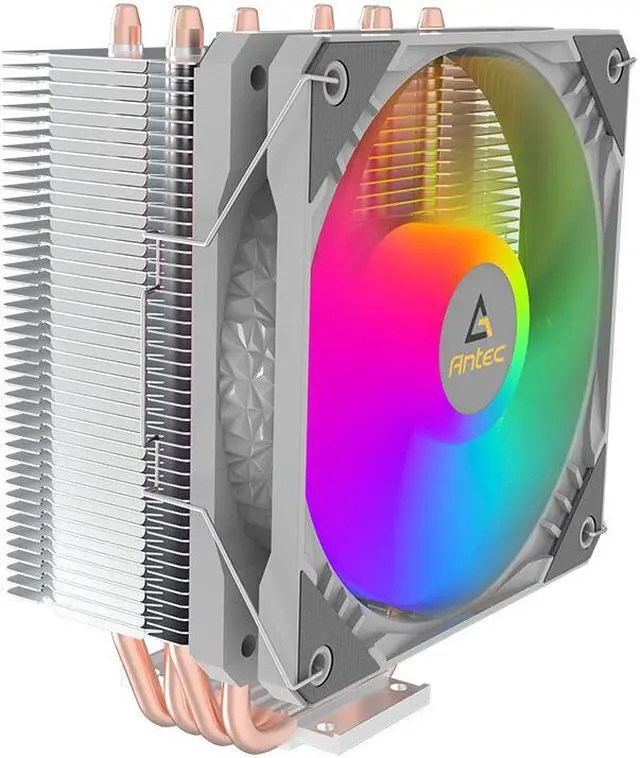 Alt view image 3 of 6 - RGB CPU Cooler Air Cooling Heat Sink CPU Radiator 4 Heat Pipes for Intel LGA1200/115X/1700 AMD AM3