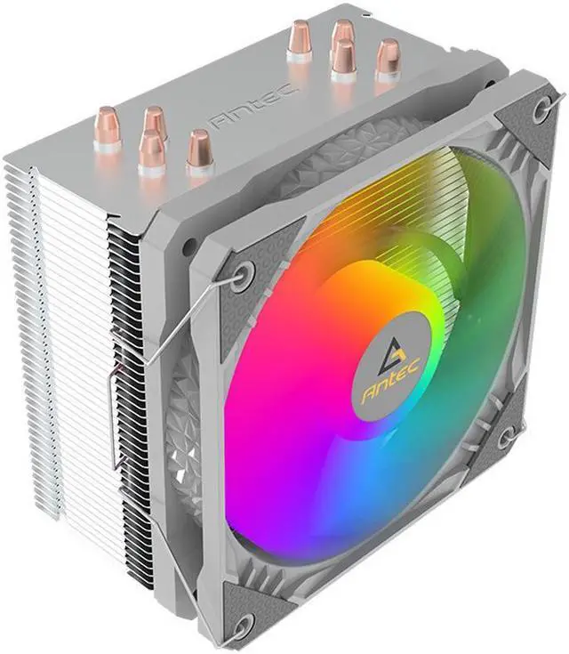 Alt view image 5 of 6 - RGB CPU Cooler Air Cooling Heat Sink CPU Radiator 4 Heat Pipes for Intel LGA1200/115X/1700 AMD AM3
