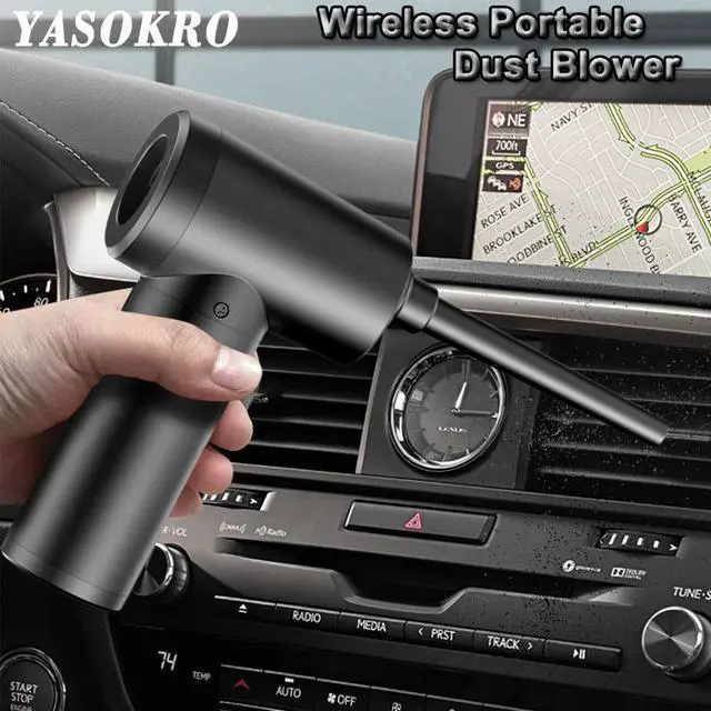 Alt view image 4 of 7 - Air Duster with 50000 RPM Improved Motor Electric Air Blower Computer Cleaning Compressed Air Duster for Keyboard Laptop PC Car