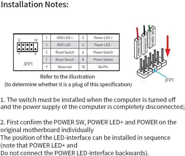 Alt view image 5 of 7 - 1.65m /5m /10m Portable LED Lights Computer Desktop Switch PC Motherboard External Start Power On/Off Button Extension Cable for Home Office Cafe