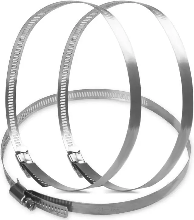 Main image of 304 Stainless Steel Adjustable 141-165MM Range Worm Gear Hose Clamps Assortment Kit, Fuel Line Clamp for Water Pipe, Plumbing, Automotive and Mechanical Application (3pcs 141-165mm)