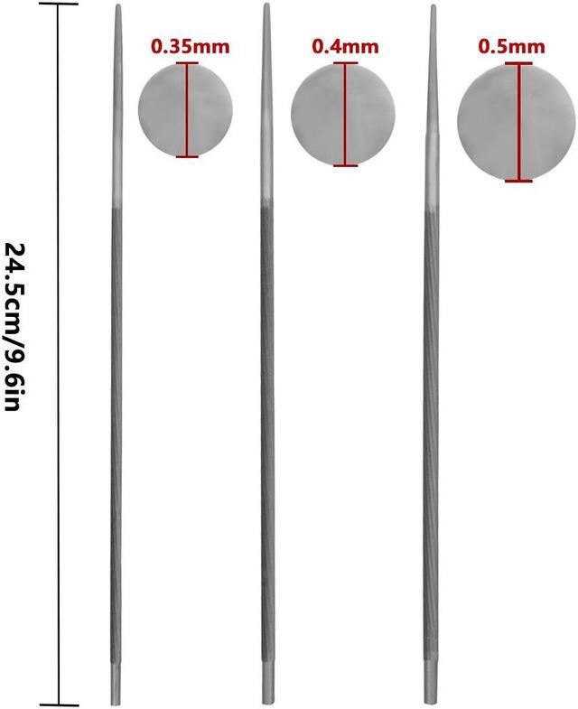 Alt view image 2 of 7 - Xinshang  Chainsaw File,Pack Of 3 Chainsaw Files,5/32" (4.0 mm),3/16" (4.5 mm) and 7/32" (4.8 mm) Chainsaw Sharpener, Chain Sharpening Round Files to Sharpen Low Profile Saw Chains…