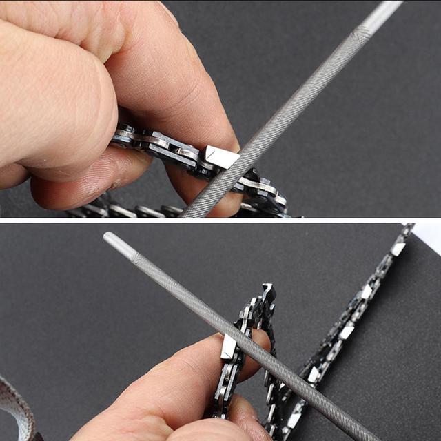 Alt view image 6 of 7 - Xinshang  Chainsaw File,Pack Of 3 Chainsaw Files,5/32" (4.0 mm),3/16" (4.5 mm) and 7/32" (4.8 mm) Chainsaw Sharpener, Chain Sharpening Round Files to Sharpen Low Profile Saw Chains…