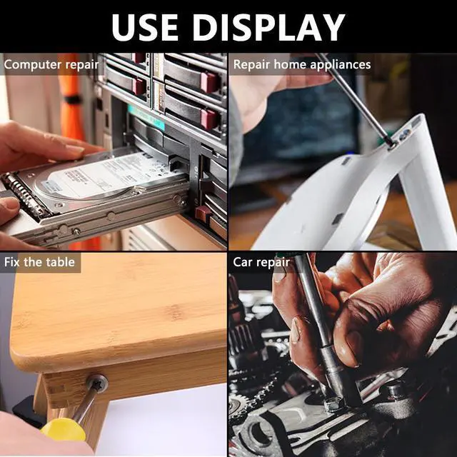 6Pcs Precision Screwdriver Set, Tool Kit with 6 Different Size Flathead ...