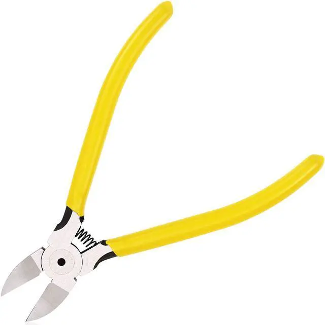 Main image of Wire Cutter Chromium Vanadium Stainless Steel Diagonal Cutting Pliers Micro Flush Cut Side Cutters, 6 Inch (Wire Cutter 6 Inch)
