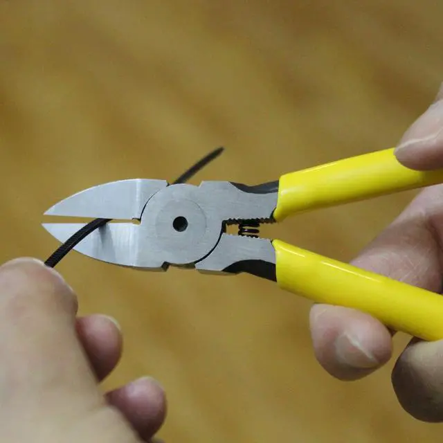 Alt view image 7 of 7 - Wire Cutter Chromium Vanadium Stainless Steel Diagonal Cutting Pliers Micro Flush Cut Side Cutters, 6 Inch (Wire Cutter 6 Inch)