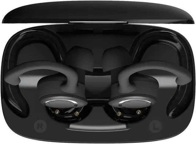 Alt view image 5 of 5 - Bluetooth Headphones Sports, Wireless Earbuds 48H Playtime, 3 Switchable Wearing Styles, LED Power Display, Hi-Fi Stereo Wireless Headphones for Sports Running Workout with Charging Case