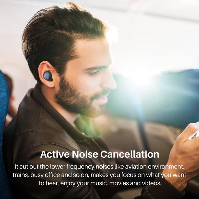 Auriculares Bluetooth True Wireless Tozo Nc9 Hybrid In-Ear ANC Active Noise  Cancelling IPX6 resistente al agua 5