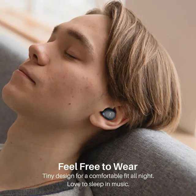 Alt view image 2 of 7 - TOZO A1 Wireless Earbuds Bluetooth 5.3 in Ear Headphones Built-in Microphone, Immersive Premium Sound 24 Hours Playtime with USB-C Charging Case, Black
