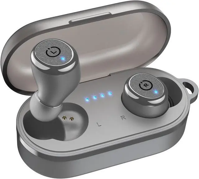 Main image of TOZO T10 Wireless Earbuds Bluetooth 5.3 in-Ear Headphones, Ergonomic Design, App Customize EQ, 55H Playtime, Powerful Sound Headset IPX8 Waterproof, Gray