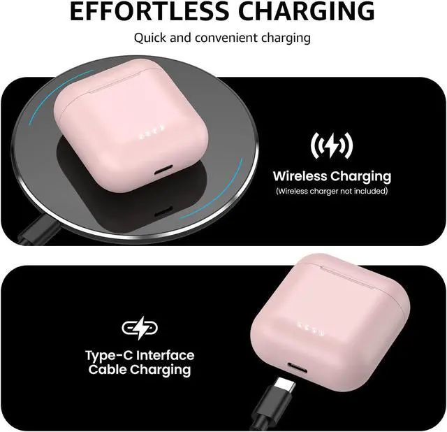 Alt view image 3 of 7 - TOZO T6 2024 New Upgraded Wireless Earbuds IPX8 Waterproof Bluetooth 5.3 in-Ear Headphones 50H Playtime with Wireless Charging Case, APP EQ Customisable, Light Pink