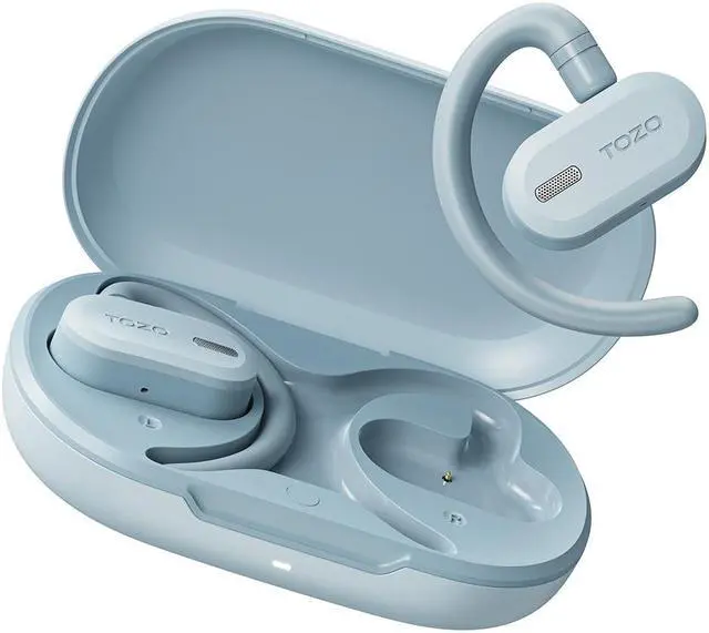Main image of TOZO OpenBuds True Open Ear Sport Headphones Bluetooth 5.3 Wireless Earbuds with Multi-Angle Adjustment, Dual-Axis Design for Long-lasting Comfort, Crystal-Clear Calls for Sport, Driving, Blue