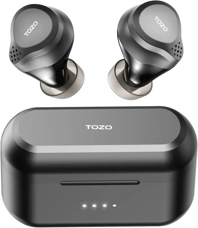 Main image of TOZO NC7 Hybrid Active Noise Cancelling Wireless Earbuds, ANC, in-Ear Detection Headphones IPX6 Waterproof Bluetooth Stereo Earphones, Immersive Sound Premium Deep Bass Headset, Black