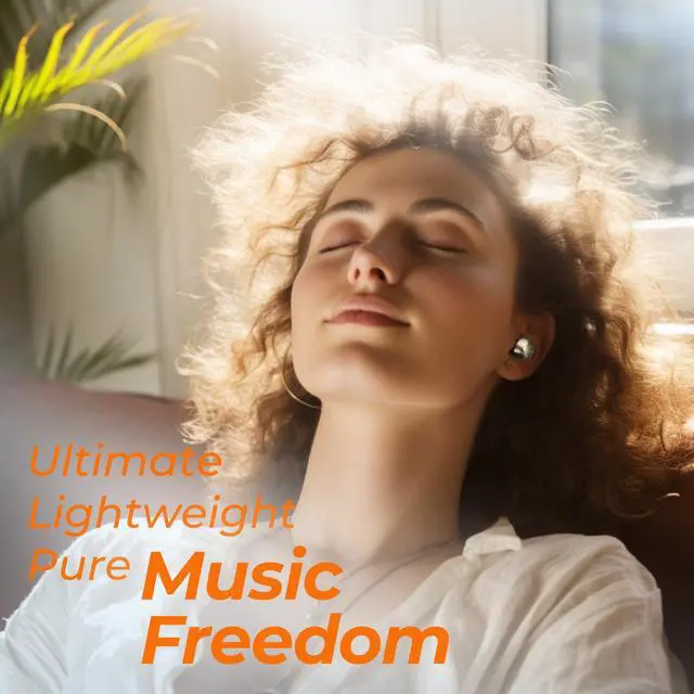 Alt view image 4 of 7 - Anybuds Bluetooth 5.3 Wireless Earbuds, In-Ear CD-Quality Sound Built-in Mic Headphones, LongDistance Connection 35H Playback with Charger Case, Black Gold