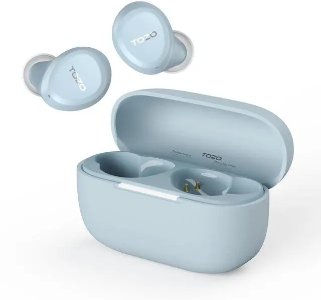 Main image of TOZO A1 Wireless Earbuds Bluetooth 5.3 in Ear Headphones, Support AI Smart APP EQ Setting 32 Hours Playtime with Charging Case, Light Blue