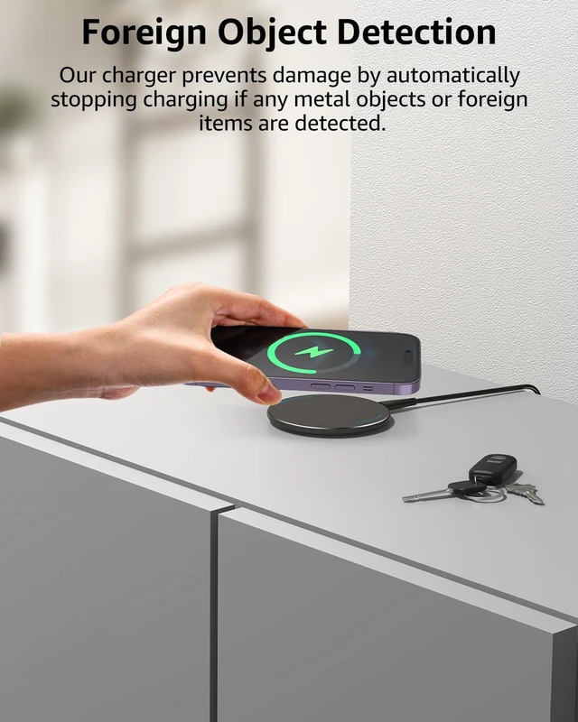 Alt view image 6 of 7 - TOZO W1 Wireless Charger Ultra Thin Aviation Aluminum CNC Unibody Fast Charging Pad (NO AC Adapter)