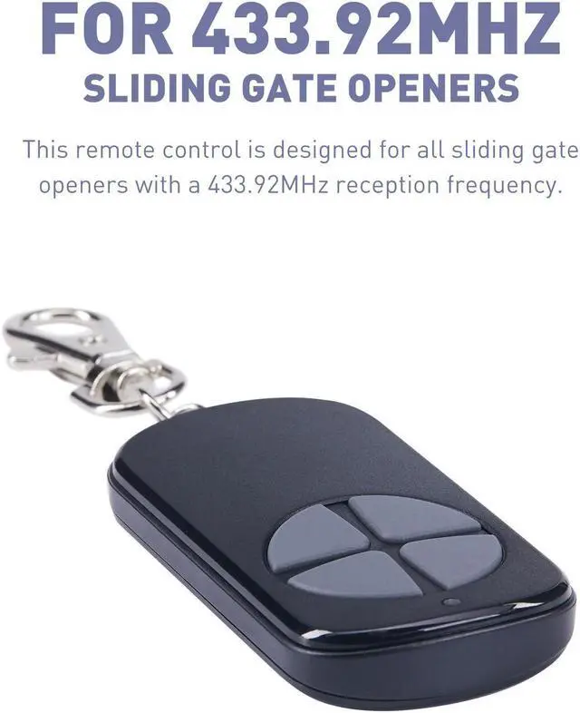 Alt view image 3 of 6 - 7Pcs 433.92 MHz Remote Control Wireless Backup Key f/Smart Sliding Gate Opener