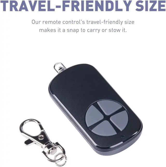 Alt view image 4 of 6 - 6Pcs 433.92 MHz Remote Control Wireless Backup Key f/Smart Sliding Gate Opener