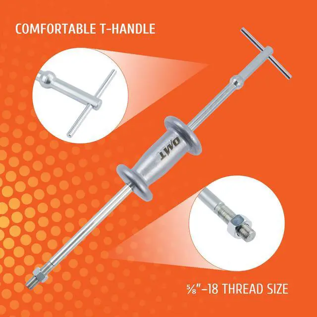 Alt view image 6 of 6 - OMT Slide Hammer Tool Kit for Ford Taurus Mercury Sable CV Joints 1986 to 2021