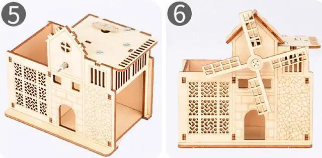Alt view image 5 of 6 - Build Your Own 3D Wooden Assembly Puzzle,Draw Their Own Favorite Color Gifts for Kids and Adults