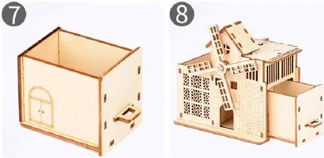 Alt view image 6 of 6 - Build Your Own 3D Wooden Assembly Puzzle,Draw Their Own Favorite Color Gifts for Kids and Adults