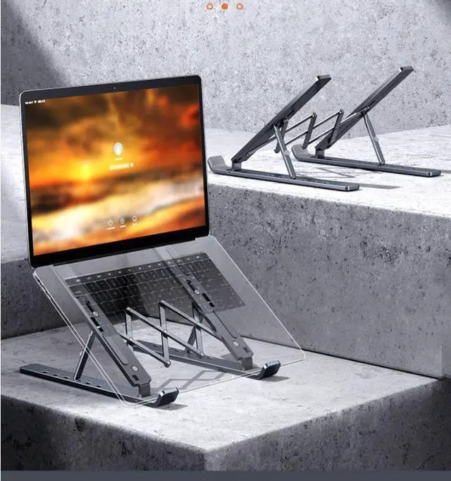 Alt view image 2 of 7 - Non-Slip Laptop Stand, adjustable ergonomic portable aluminum Laptop Stand.
