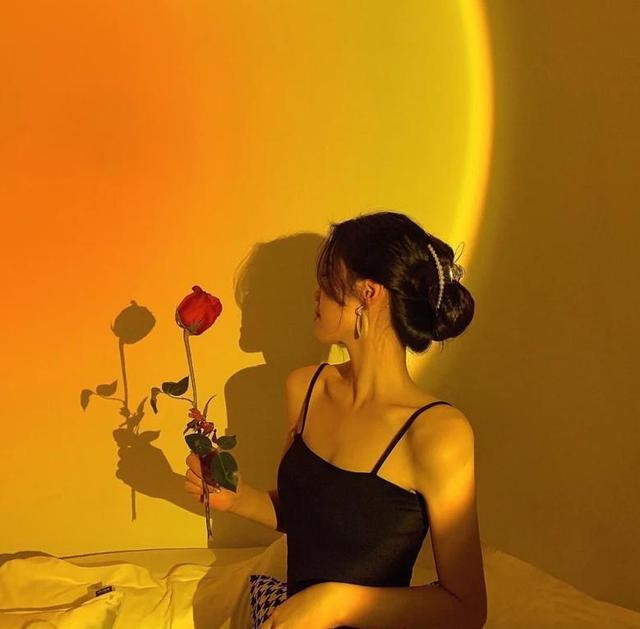 Alt view image 3 of 6 - Romantic and Visual Night Sunset Lamp Remote Control Sunset Projection 16 Color Changing Sunset Light to Take Photos,Videos,Selfie,and Vlog