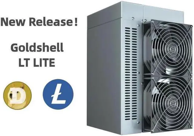 Alt view image 2 of 2 - Gold Shell LT Lite Doge&LTC Miner 1620MH/S 1450W In Stock Better Than MINI DOGE LT5 LT6