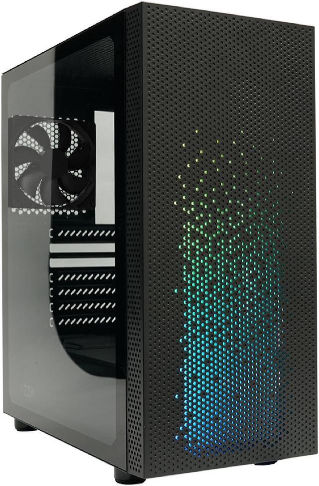Main image of AZZA CELESTA 340F / Gaming / ATX Mid Tower/ Tempered Glass / Black / Steel / Plastic / ARGB Panel / 1 x 120mm fan included