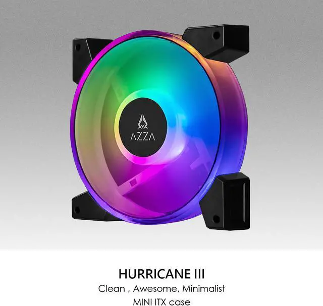 Alt view image 2 of 6 - AZZA HURRICANE III DIGITAL ARGB FAN / 120mm / Single Pack