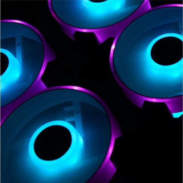 Alt view image 5 of 6 - AZZA HURRICANE III DIGITAL ARGB FAN / 120mm / Single Pack