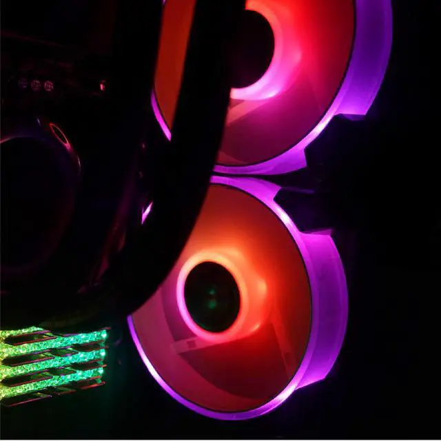 Alt view image 6 of 6 - AZZA HURRICANE III DIGITAL ARGB FAN / 120mm / Single Pack