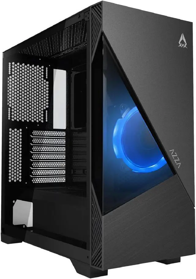 Alt view image 10 of 15 - AZZA ECLIPSE 440 / Gaming / ATX Mid-Tower  / Tempered Glass / Black / Steel   / 1 x 120mm ARGB fan included