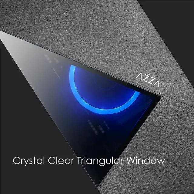 Alt view image 12 of 15 - AZZA ECLIPSE 440 / Gaming / ATX Mid-Tower  / Tempered Glass / Black / Steel   / 1 x 120mm ARGB fan included