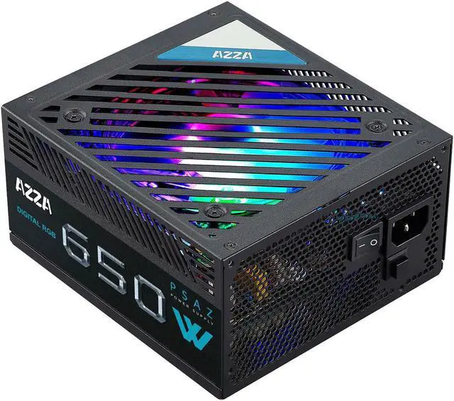 Alt view image 5 of 8 - AZZA 650W ARGB / ATX 80 PLUS / Bronze certified / Non-Modular Power Supply
