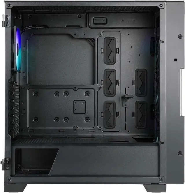 Alt view image 5 of 6 - AZZA NEO 500 / Gaming / ATX mid-tower / Tempered Glass / Black / Silver / 4 x 120 mm ARGB & PWM Fans Included