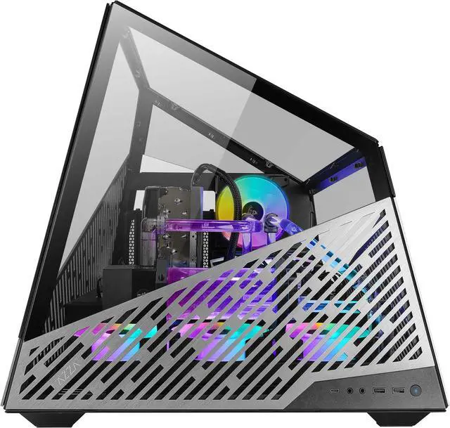 Alt view image 7 of 7 - AZZA MESA 811 / Gaming PC Case / Bench Table Design / Tempered Glass / Aluminum Panels / High-End System Compatible / 4 x 120mm Fans Included