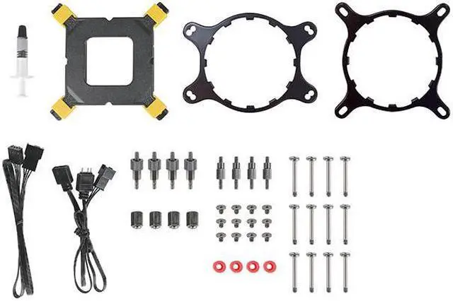 Alt view image 3 of 3 - AZZA CUBE 360 All-in-One Liquid Cooler / 360 mm / Hydro Bearing / ARGB LED Fan / Up to 2000 RPM / Black